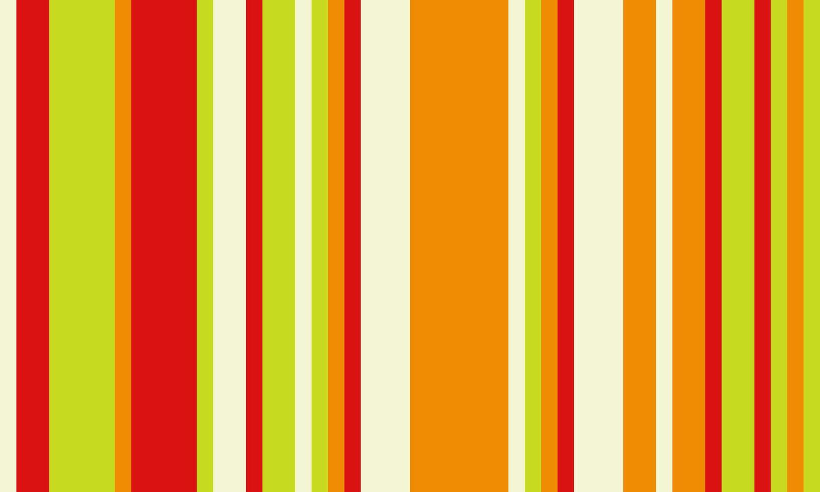Vibrant vertical stripes in red, orange, and lime green create a cheerful, energetic pattern. Perfect for backgrounds, website design, or textile prints. vector