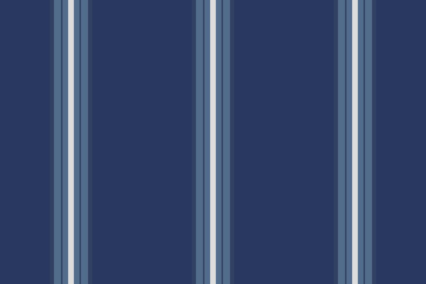 Navy backdrop with crisp, elegant white and light blue stripes. Ideal for sophisticated backgrounds, web design, or fabric patterns, conveying a sense of structure. vector