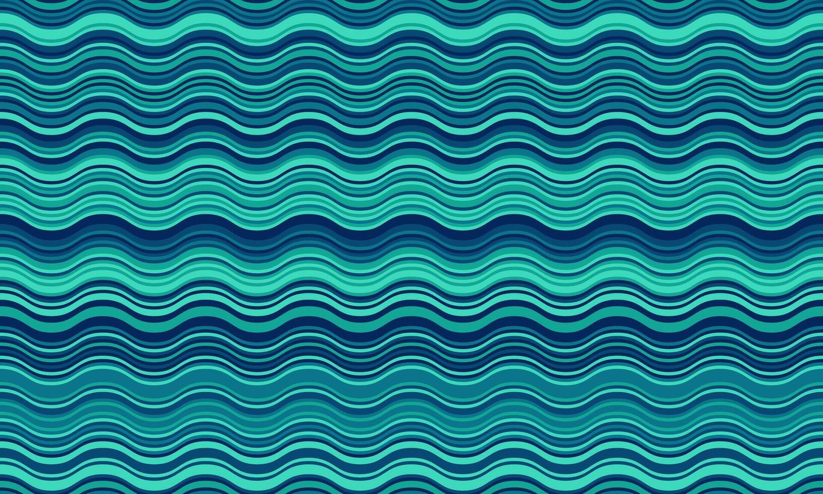 Serene teal and blue wavy stripes create a calming, flowing pattern. Perfect for website backgrounds, textile designs, or any project needing a soothing, modern aesthetic. vector