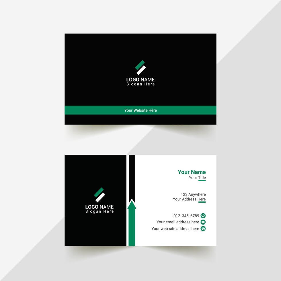 corporate business card vector