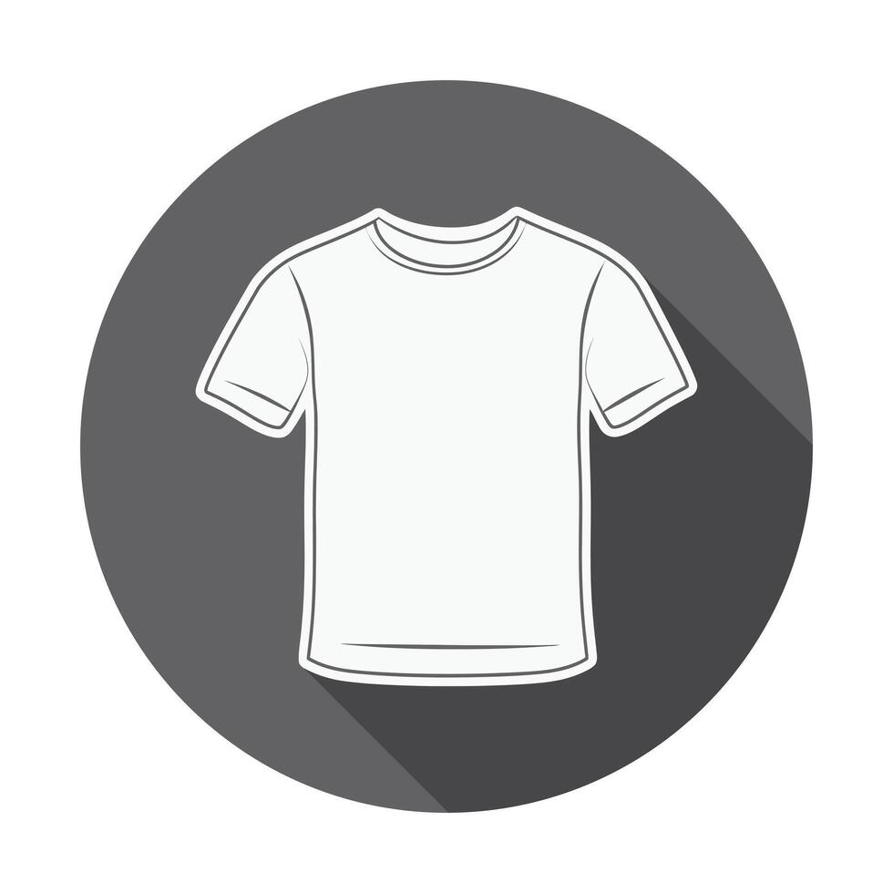 A white t - shirt on a gray background vector