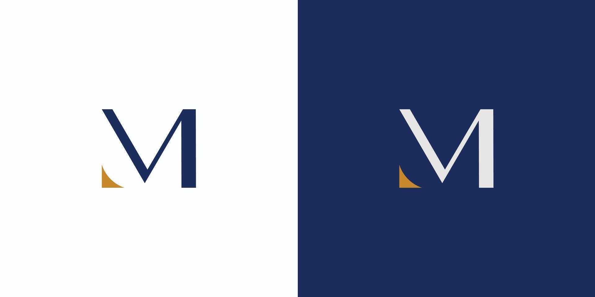 modern and unique M initials logo design vector