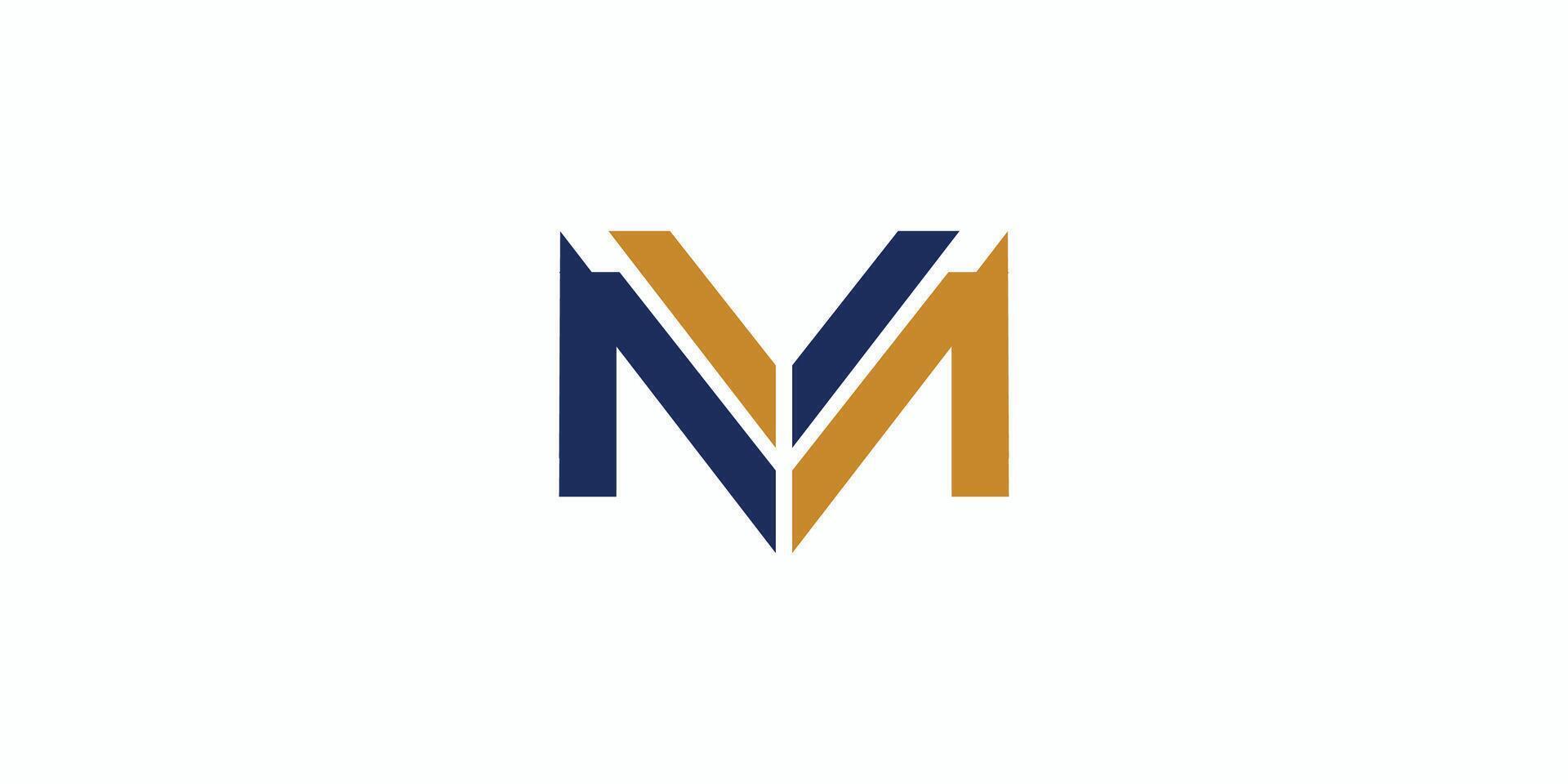 Sophisticated and modern M initial logo design vector