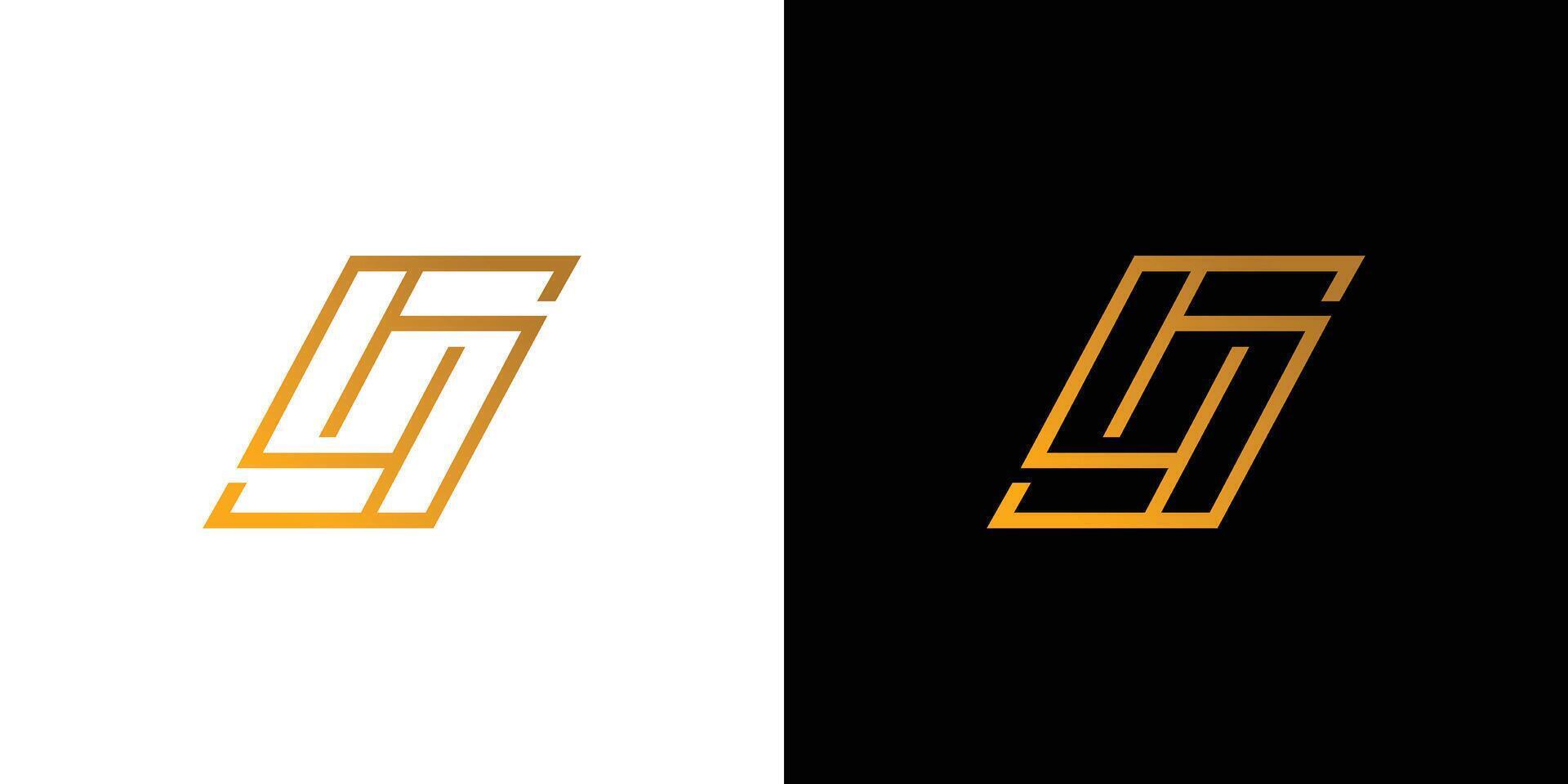 O logo design is luxury and modern with gold accents vector