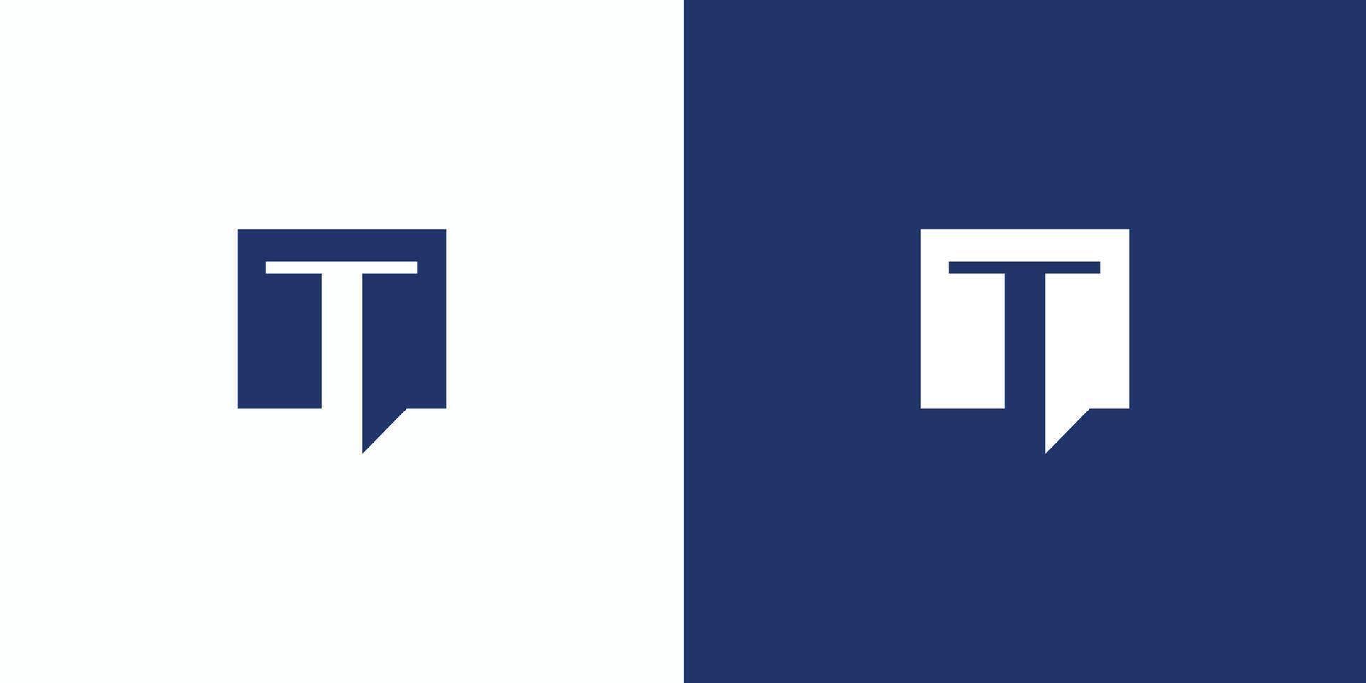 The T consulting logo design is simple and professional vector