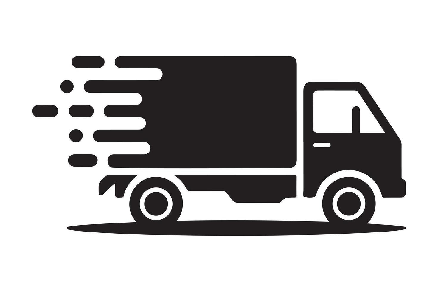 Fast Delivery Truck Icon, Perfect for Logistics and Shipping vector