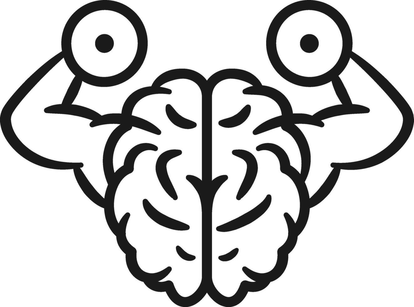 Mind Exercise Will power icon vector
