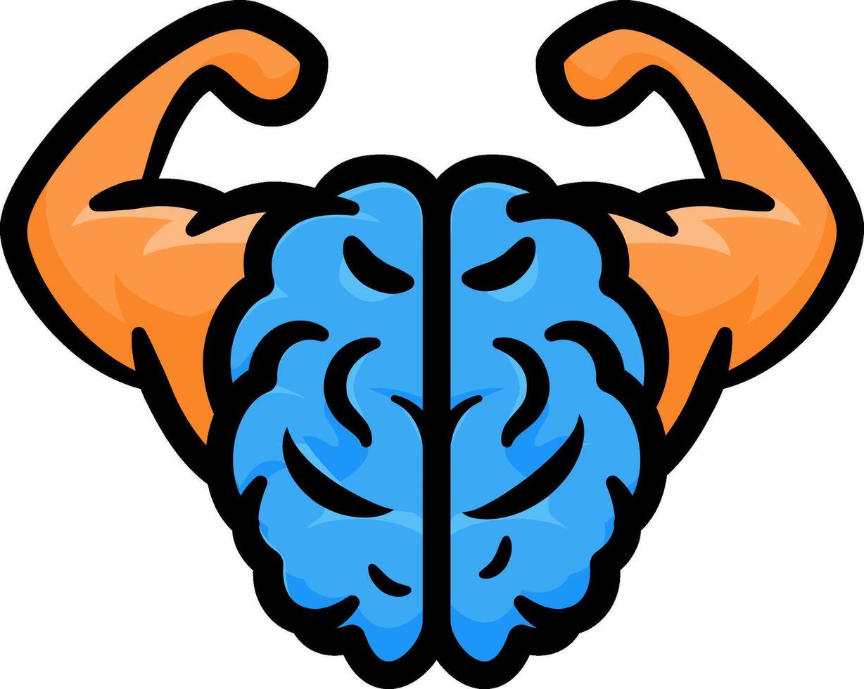 Willpower and Mental Strength Icon Logo vector