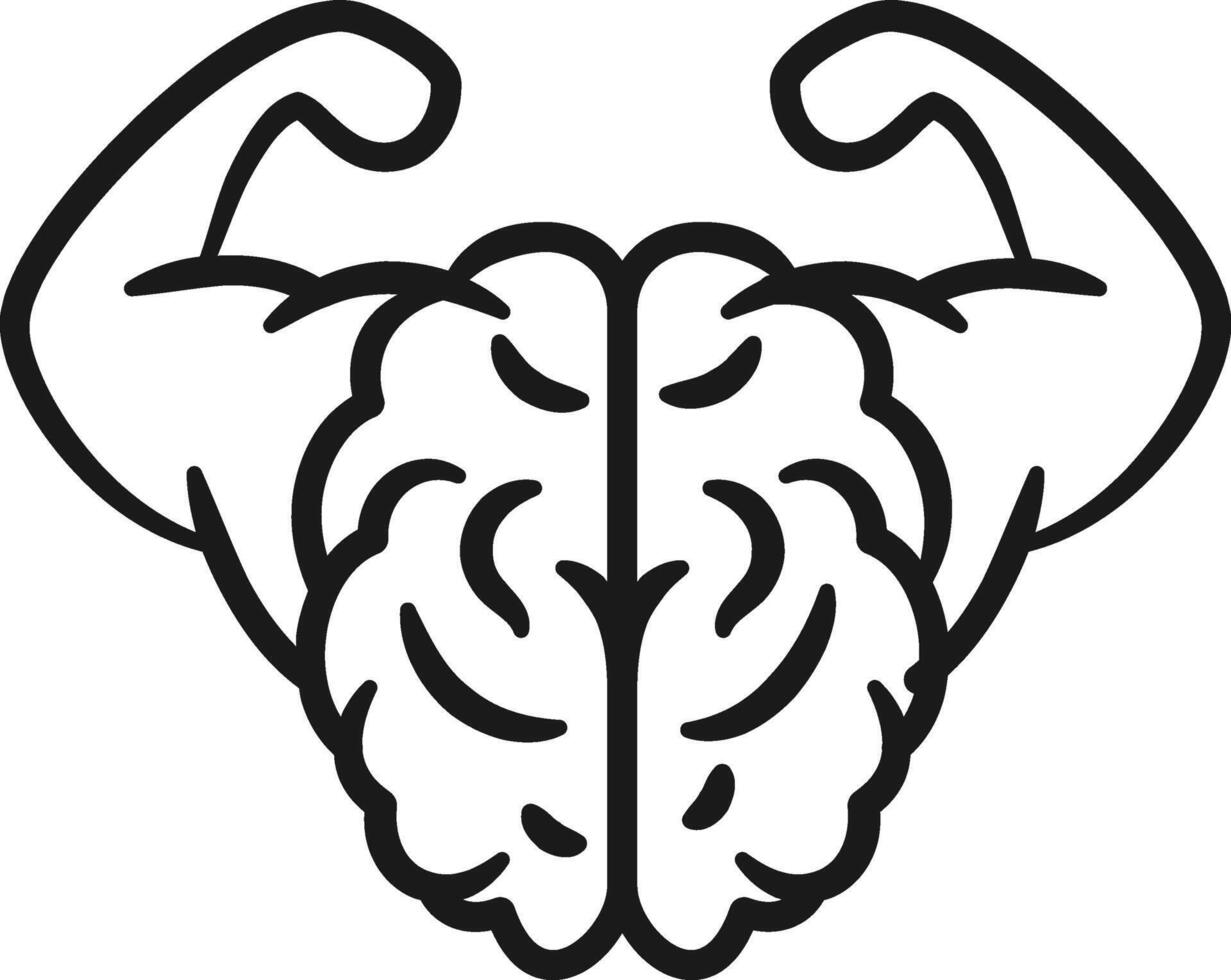Willpower and Mental Strength Icon vector