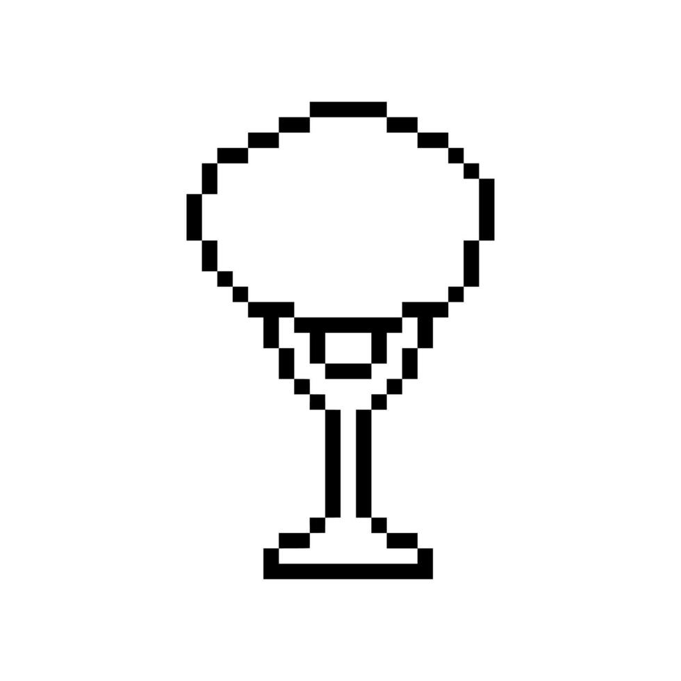 pixel meadow plant old pixel style vector