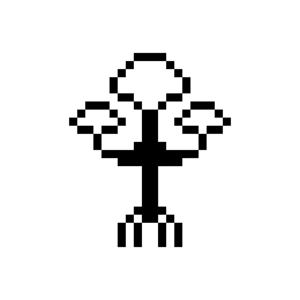 outline environment pixel old style vector