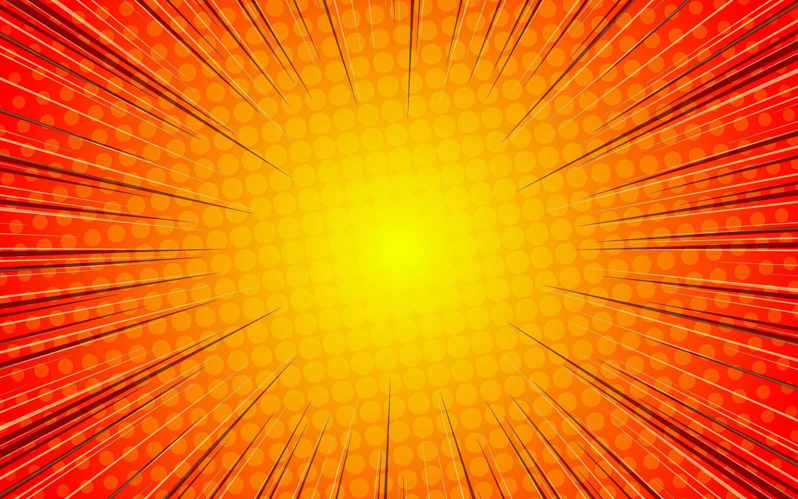 Comic Pop art texture. Starburst cartoon style. vector
