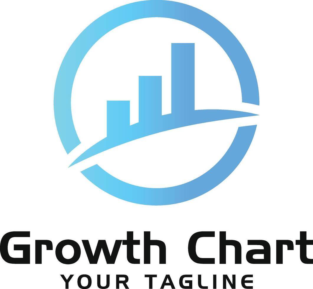Growth Chart Logo A Modern Business and Finance Logo Design vector