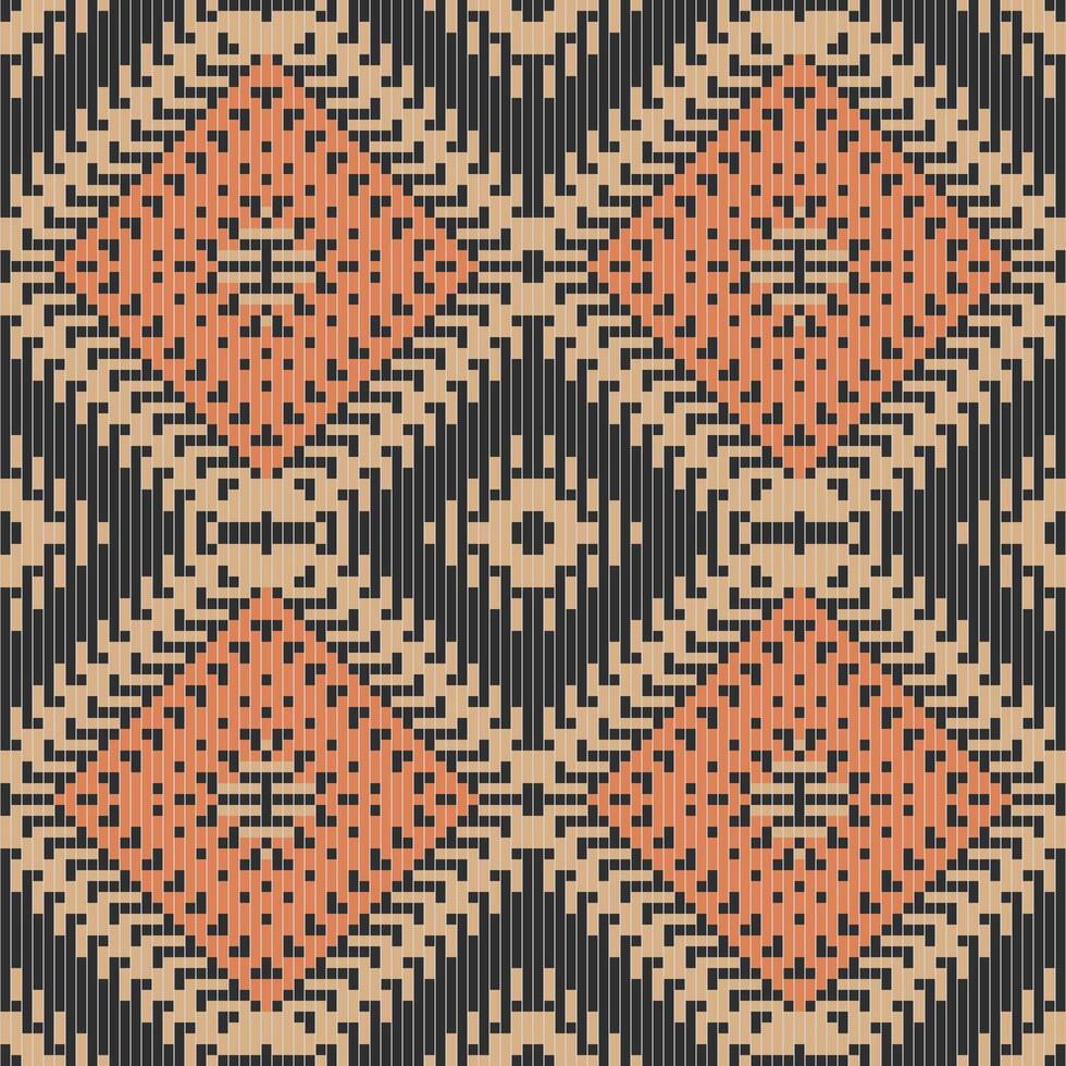 Geometry Ikat Kurti Patternfolk Embroidery, Aztec Geometric Ornament Print. Design for Carpet, Wallpaper, Clothing, Wrapping, Fabric vector