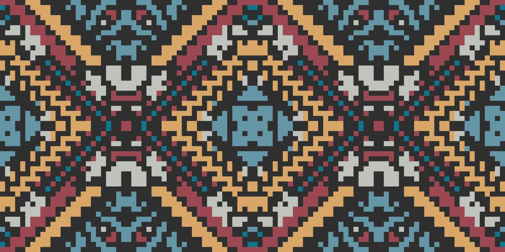 Ukraine Modern Abstract Geometric Patternfolk Embroidery, Aztec Geometric Ornament Print. Design for Carpet, Wallpaper, Clothing, Wrapping, Fabric vector