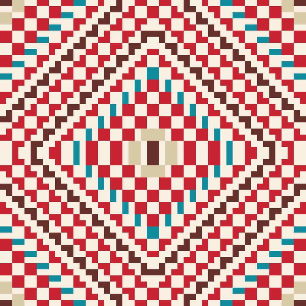 Textile Background Traditional Kimono Patternfolk Embroidery, Aztec Geometric Ornament Print. Design for Carpet, Wallpaper, Clothing, Wrapping, Fabric vector