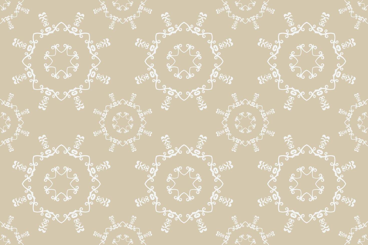 Damask Fabric Sari Pattern Arabic Pattern Mehndi Folk Embroidery, Aztec Ornament Print. Design for Carpet, Wallpaper, Clothing, Wrapping, Fabric vector