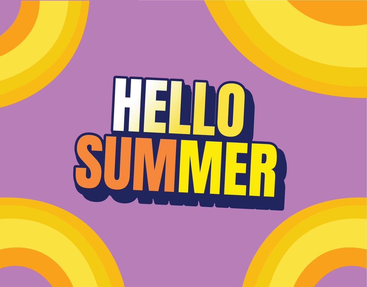 Colorful Summer background layout banners design. Horizontal poster, greeting card, header for website vector