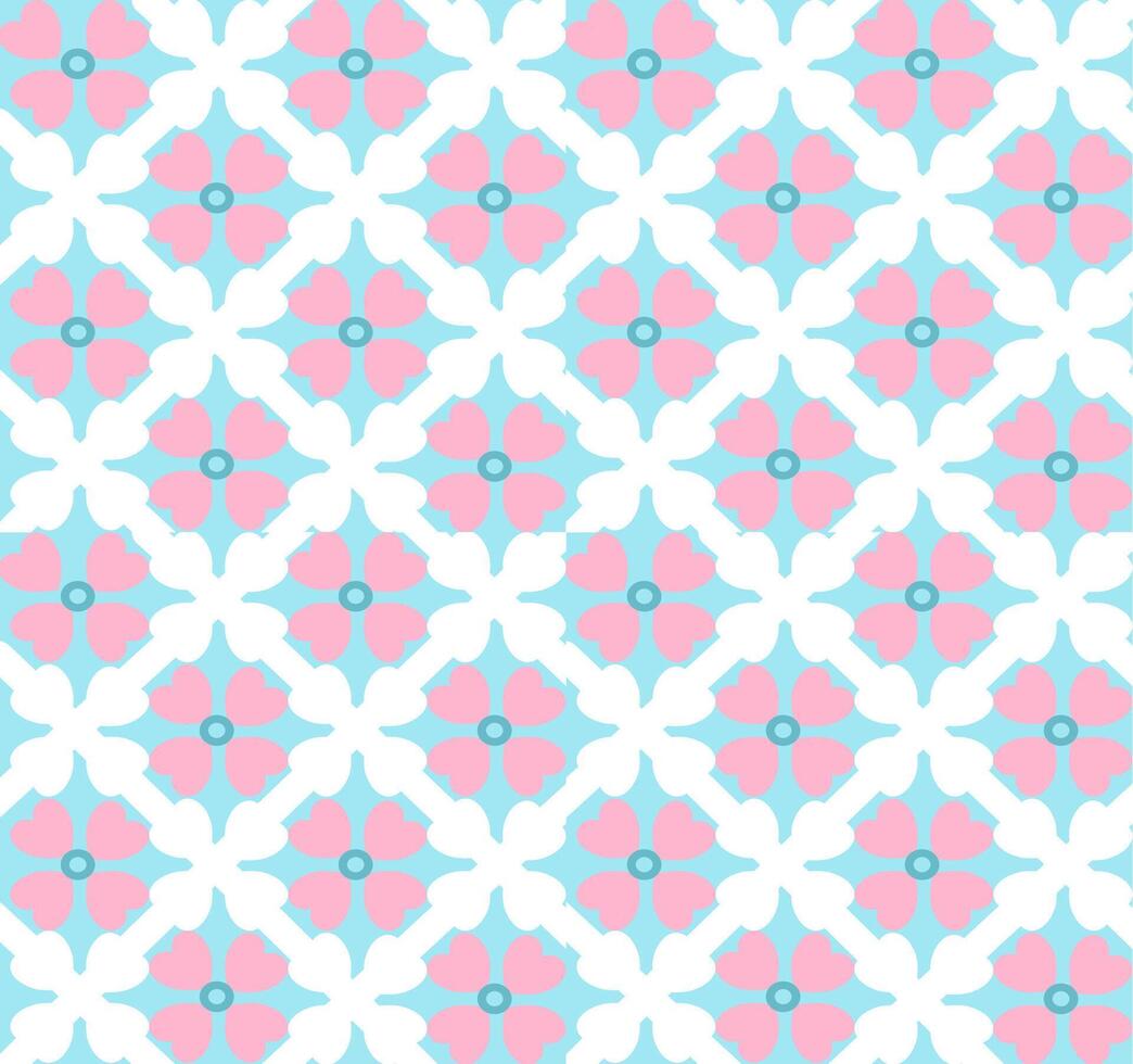 Cute minimal flowers background vector