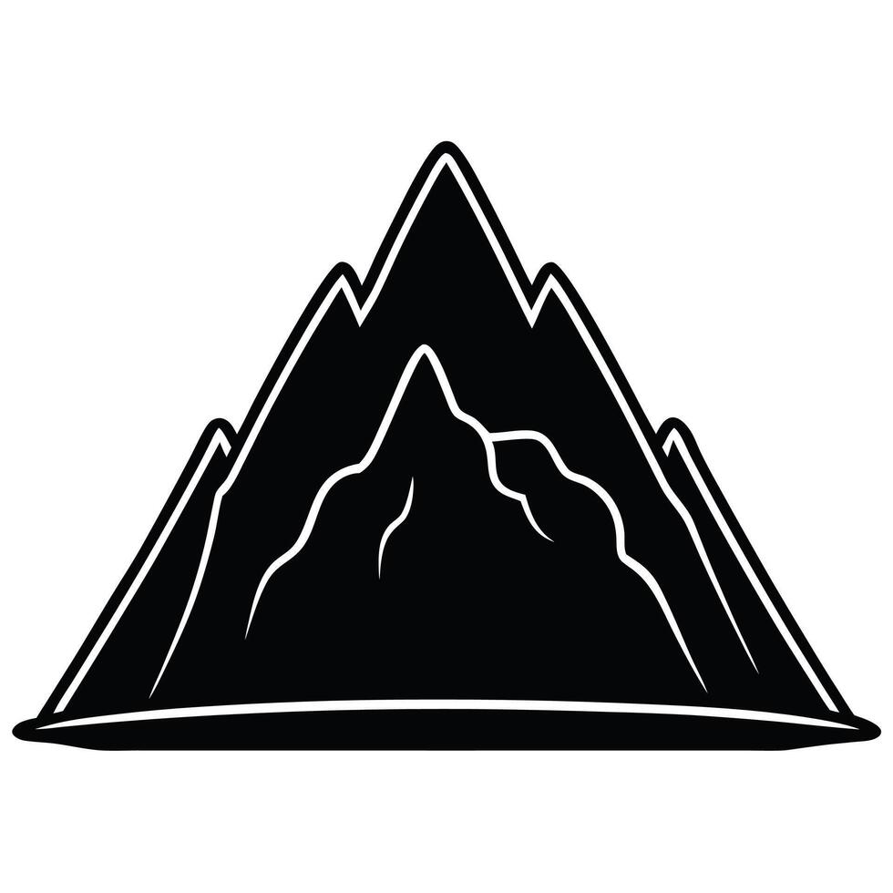mountain icon illustration vector