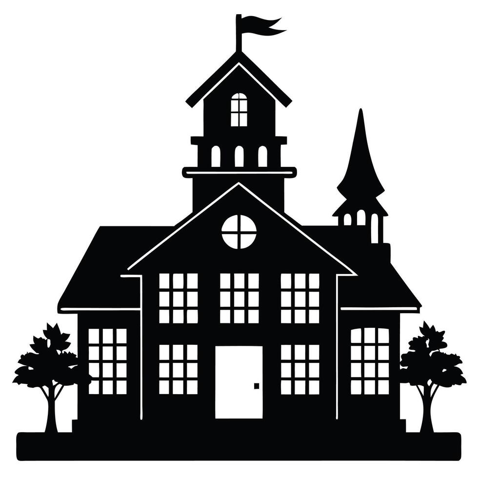 school house clip art vector