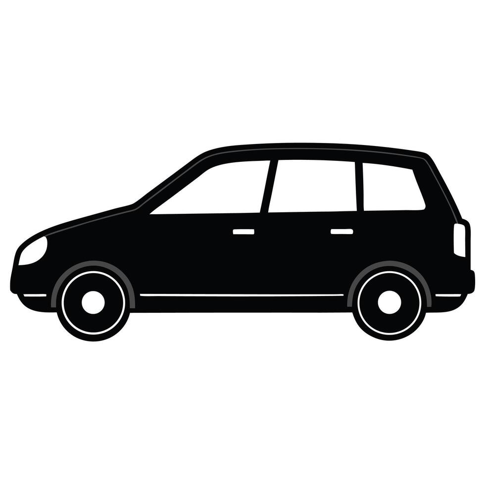 car icon isolated on white background illustration vector