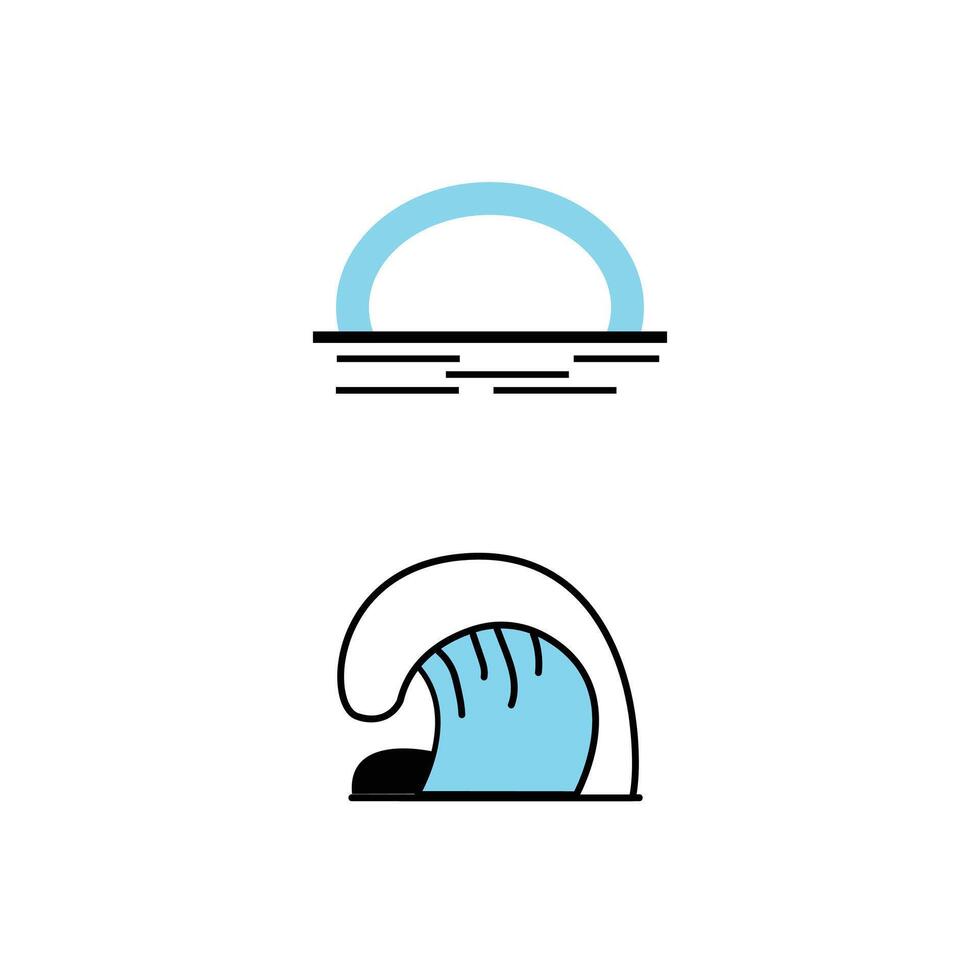 ocean icon design illustration vector