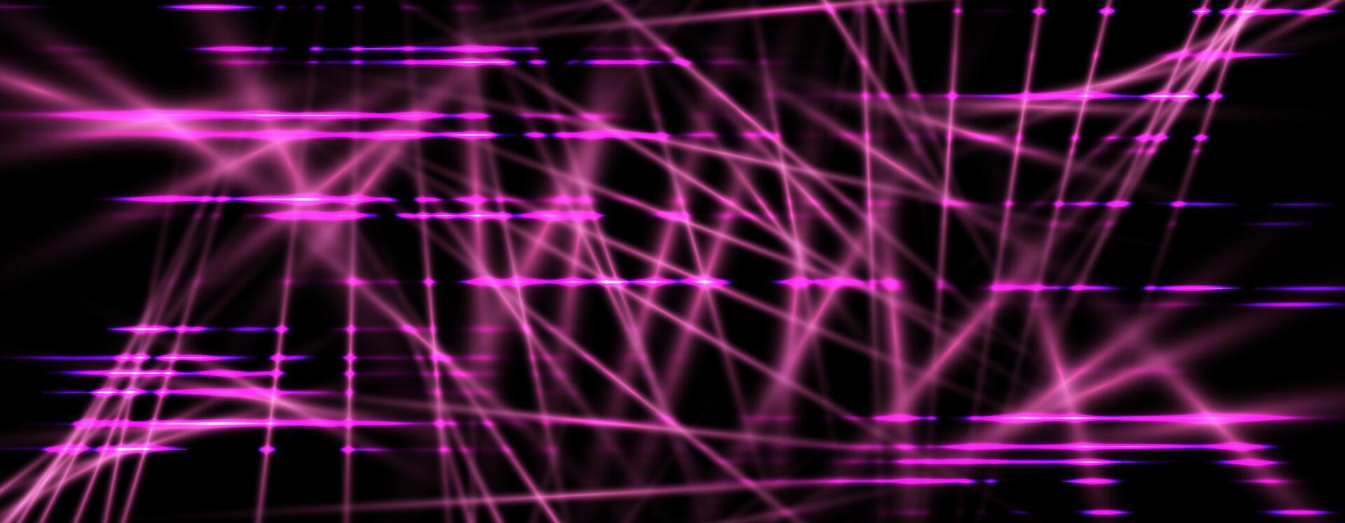 Speed rays, light neon, noise effect, pink glow speed lines, colorful light trails. Glitch screen bg. Abstract futuristic background, illustration. vector