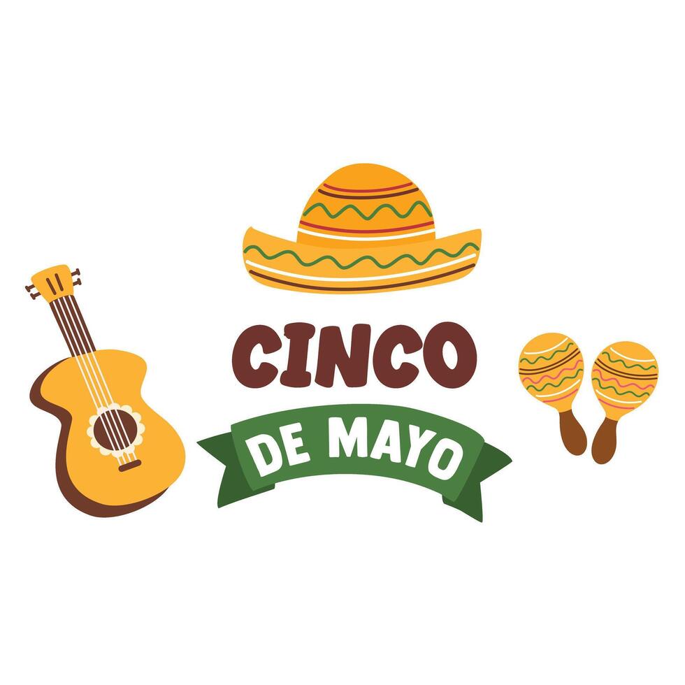 Cinco de Mayo holiday celebration illustration vector