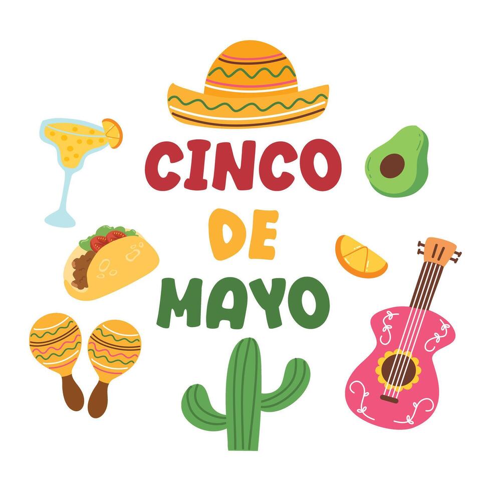 cinco de mayo celebration for social media post vector