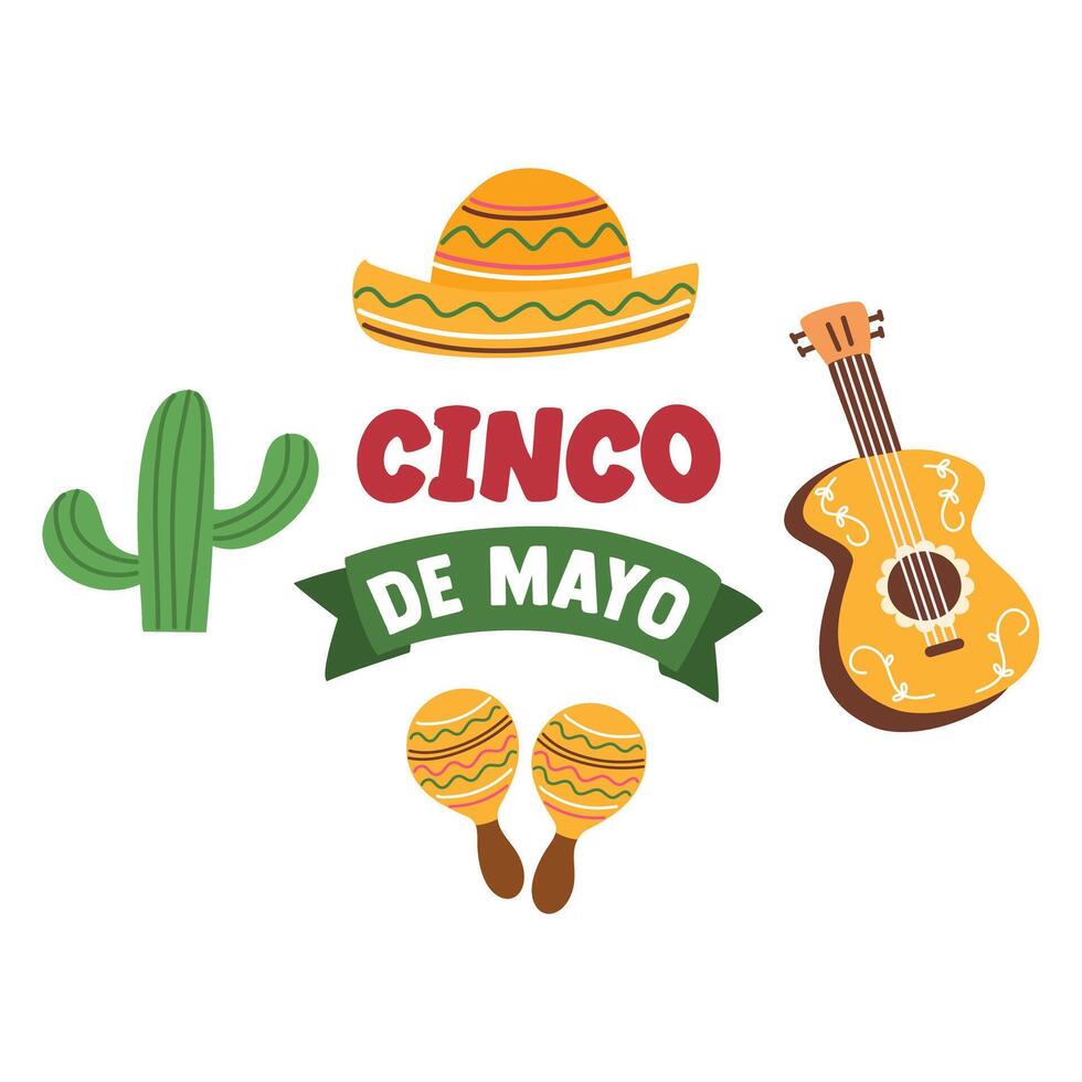 Cinco de Mayo - May 5, federal holiday in Mexico. Fiesta banner and poster vector