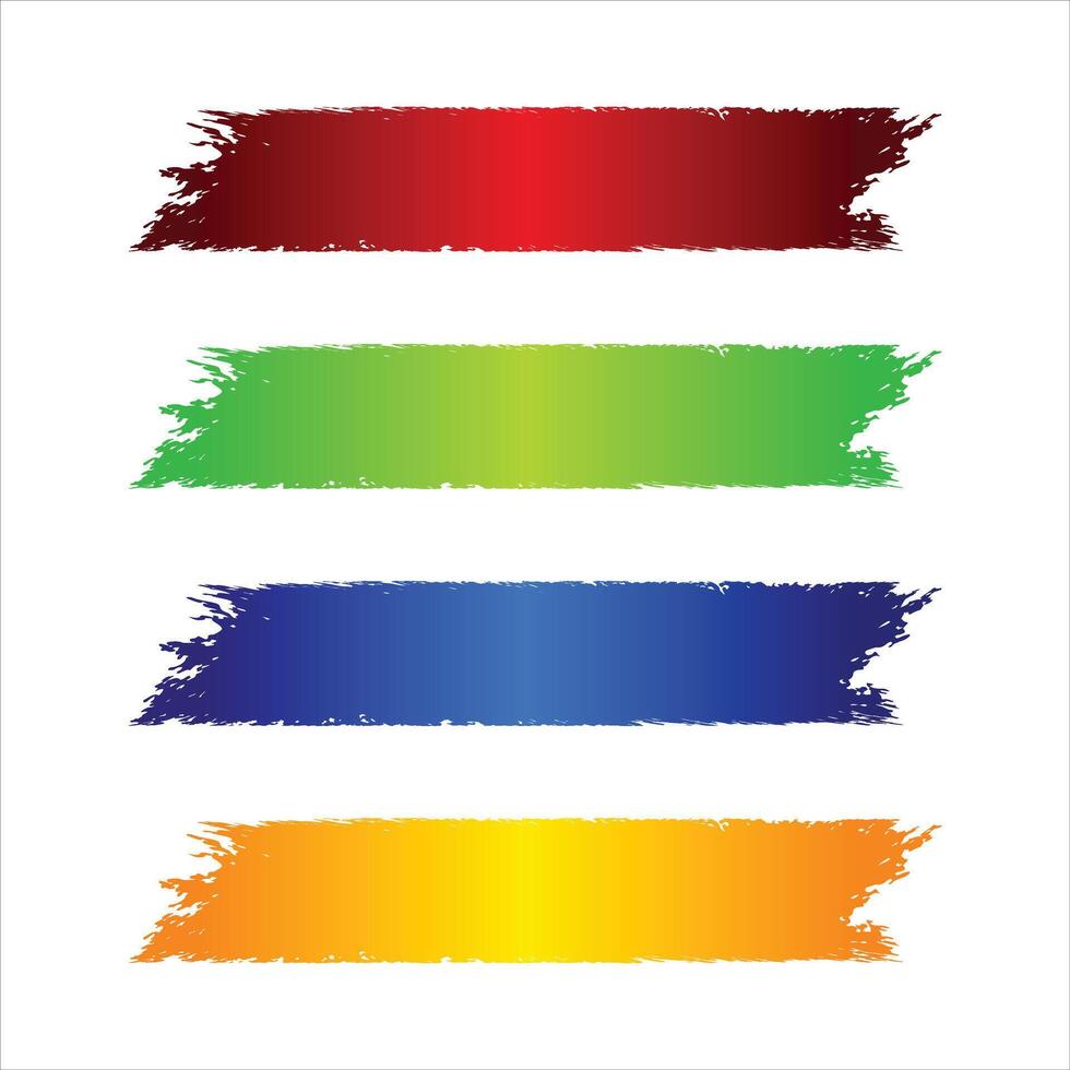 Contemporary Brushstroke Graphics for Web Use vector
