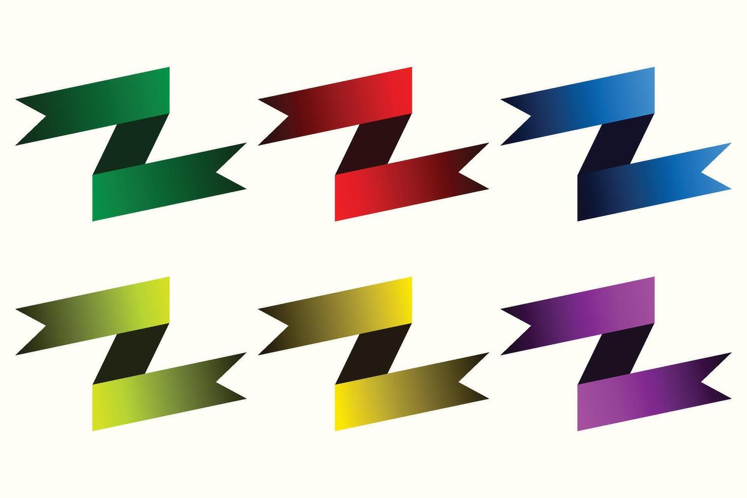 Decorative Label and Sign Ribbons vector