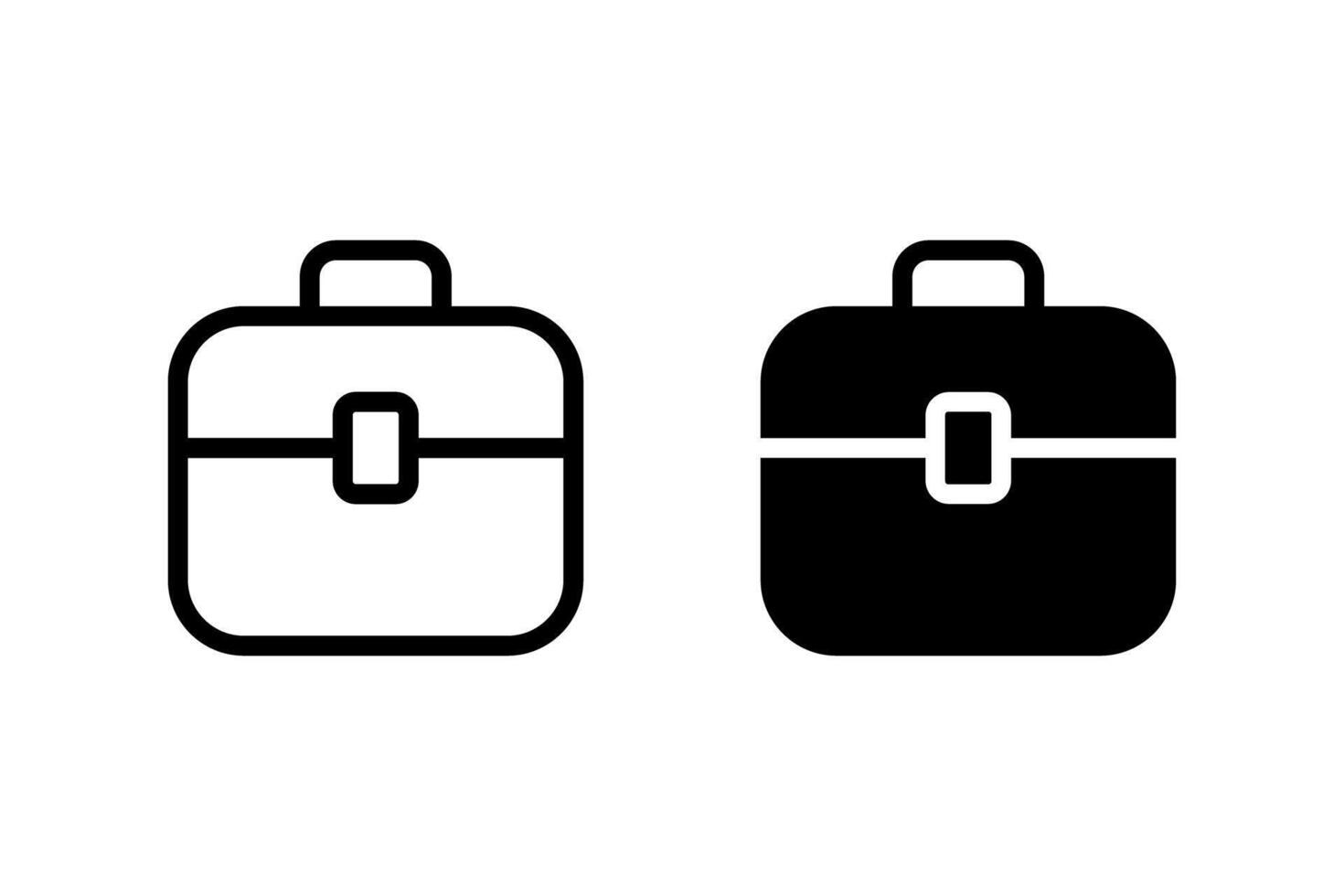 briefcase icon in simple style. Perfect for business, finance, and office related designs. Clean and versatile for a variety of applications vector