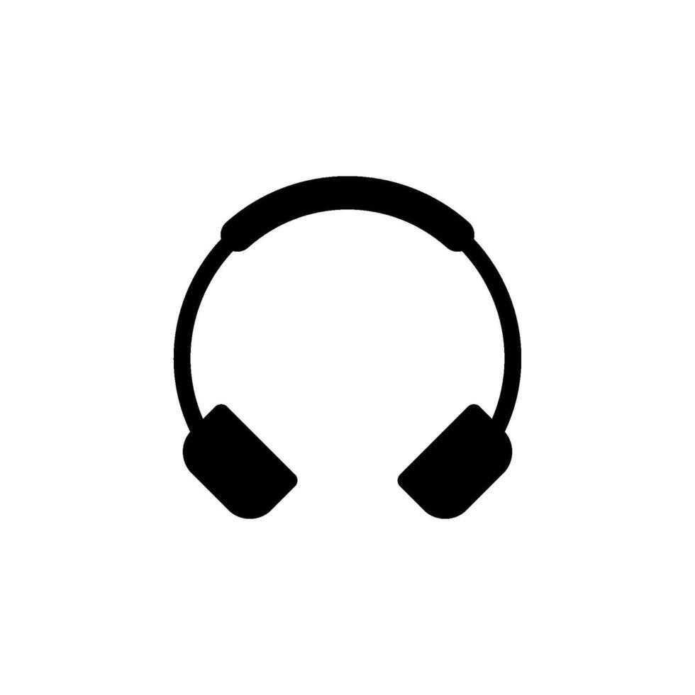 headphone icon. Simple graphic perfect for use in various design projects, app icons, websites, and more vector