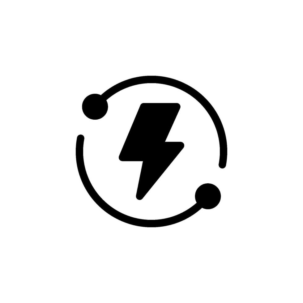 Lightning bolt icon. Perfect for use in web design, mobile apps, print materials, and any project requiring energy or electricity vector