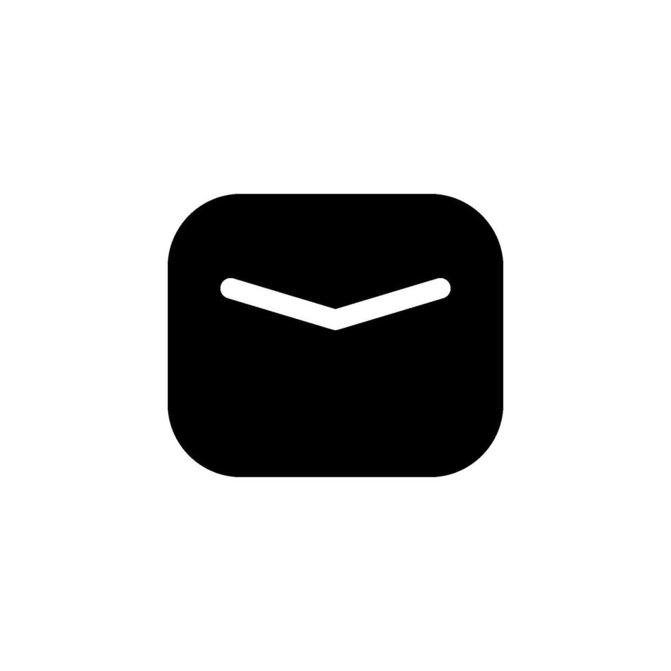 Envelope or mail icon. Suitable for web design, app interfaces, and other graphic design projects. vector
