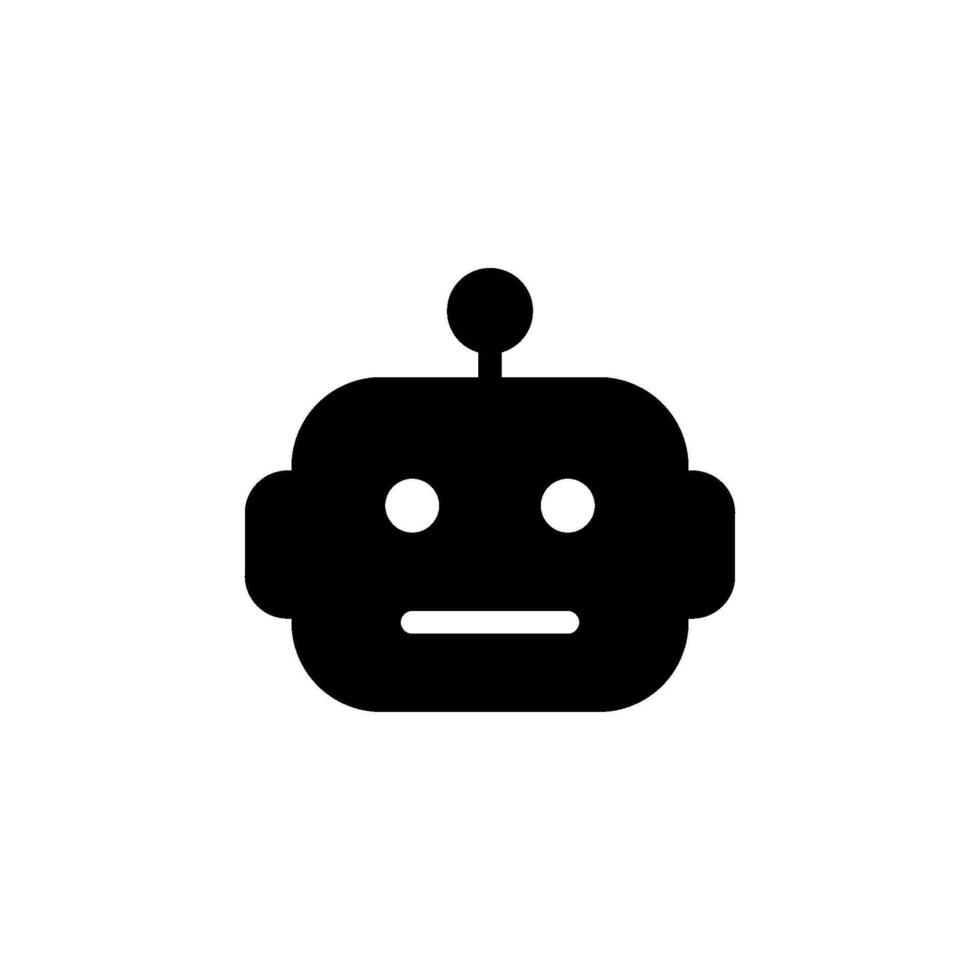 Robot icon. perfect for representing technology, automation, or artificial intelligence. vector