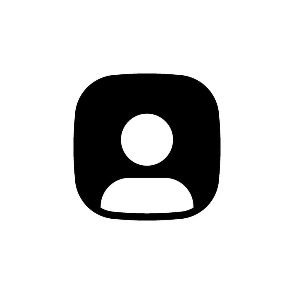 User or profile icon. Perfect for use in website design, mobile apps. vector