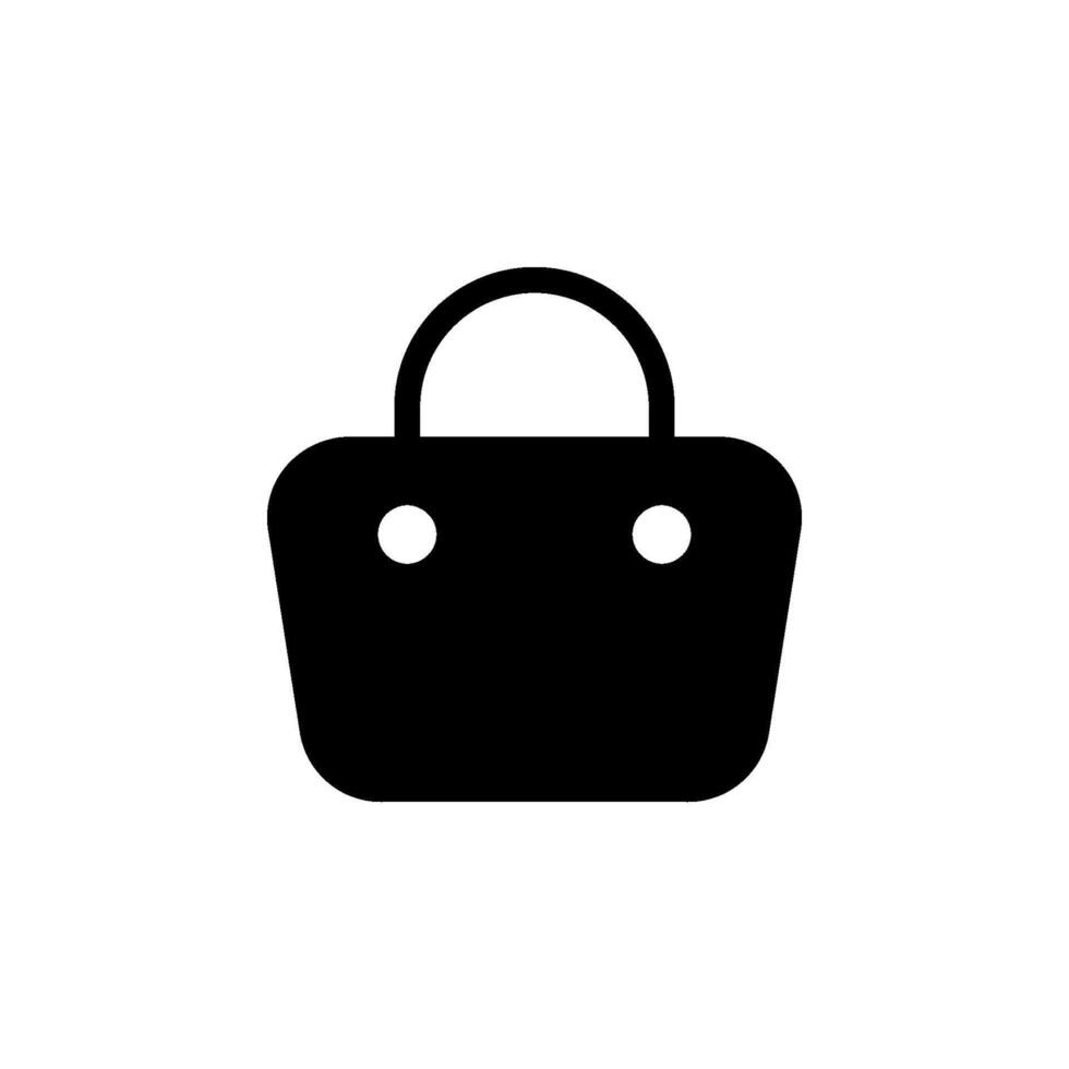 Shopping bag icon. Perfect for web design, mobile apps, and print materials related to e-commerce, retail, and shopping. vector