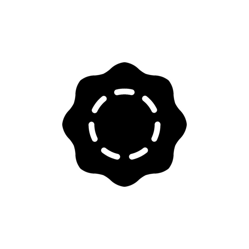 Blank empty stamp, seal or badge template vector