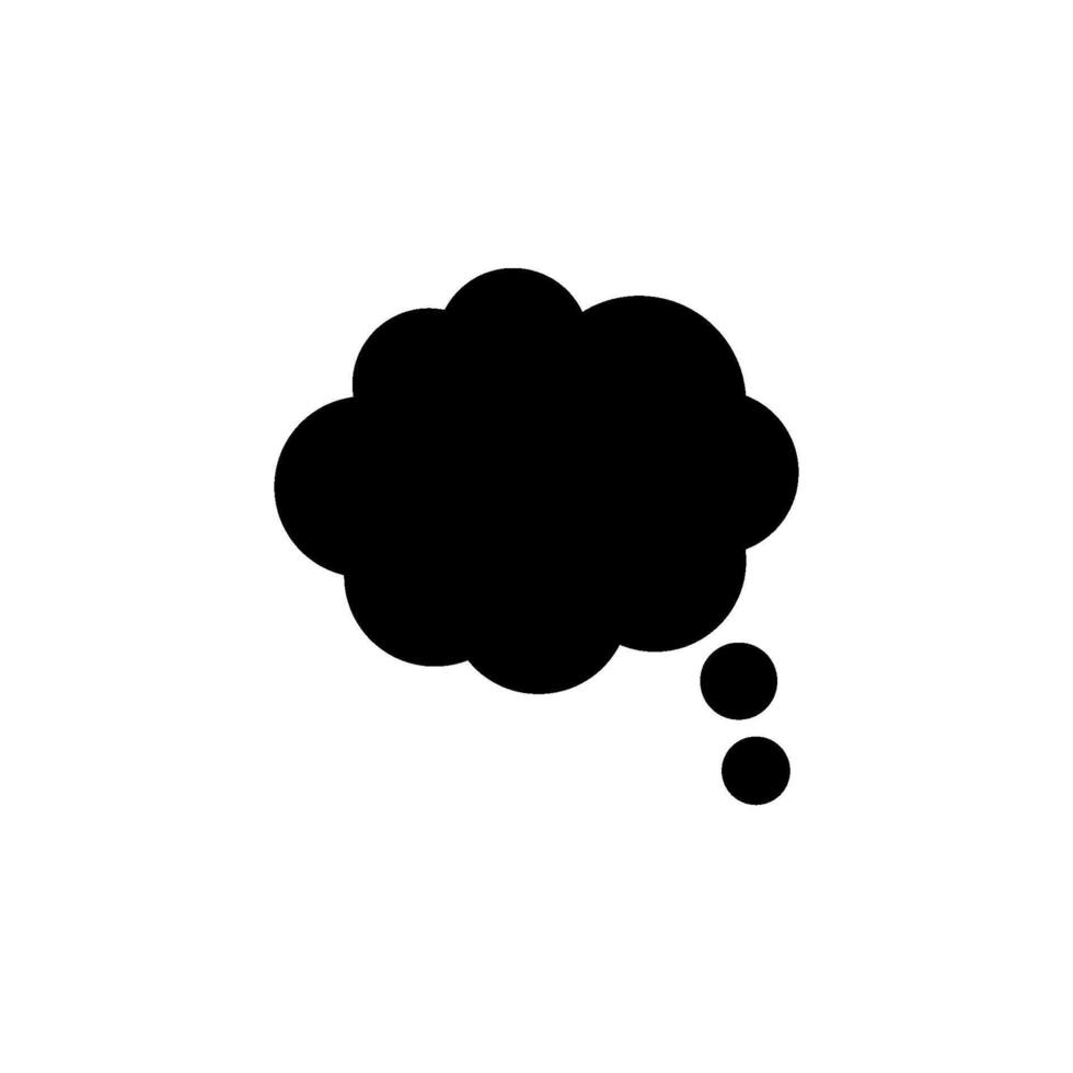 Thought bubble icon. Perfect for illustrating ideas, communication, and brainstorming. vector