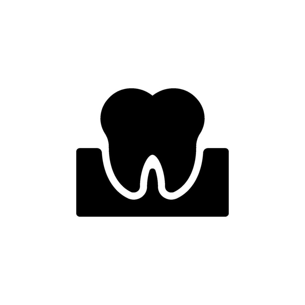 Tooth or teeth icon. Perfect for dental clinics, hygiene products, or healthcare related design. vector