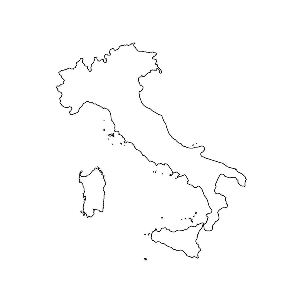 map of the Republic of Italy vector