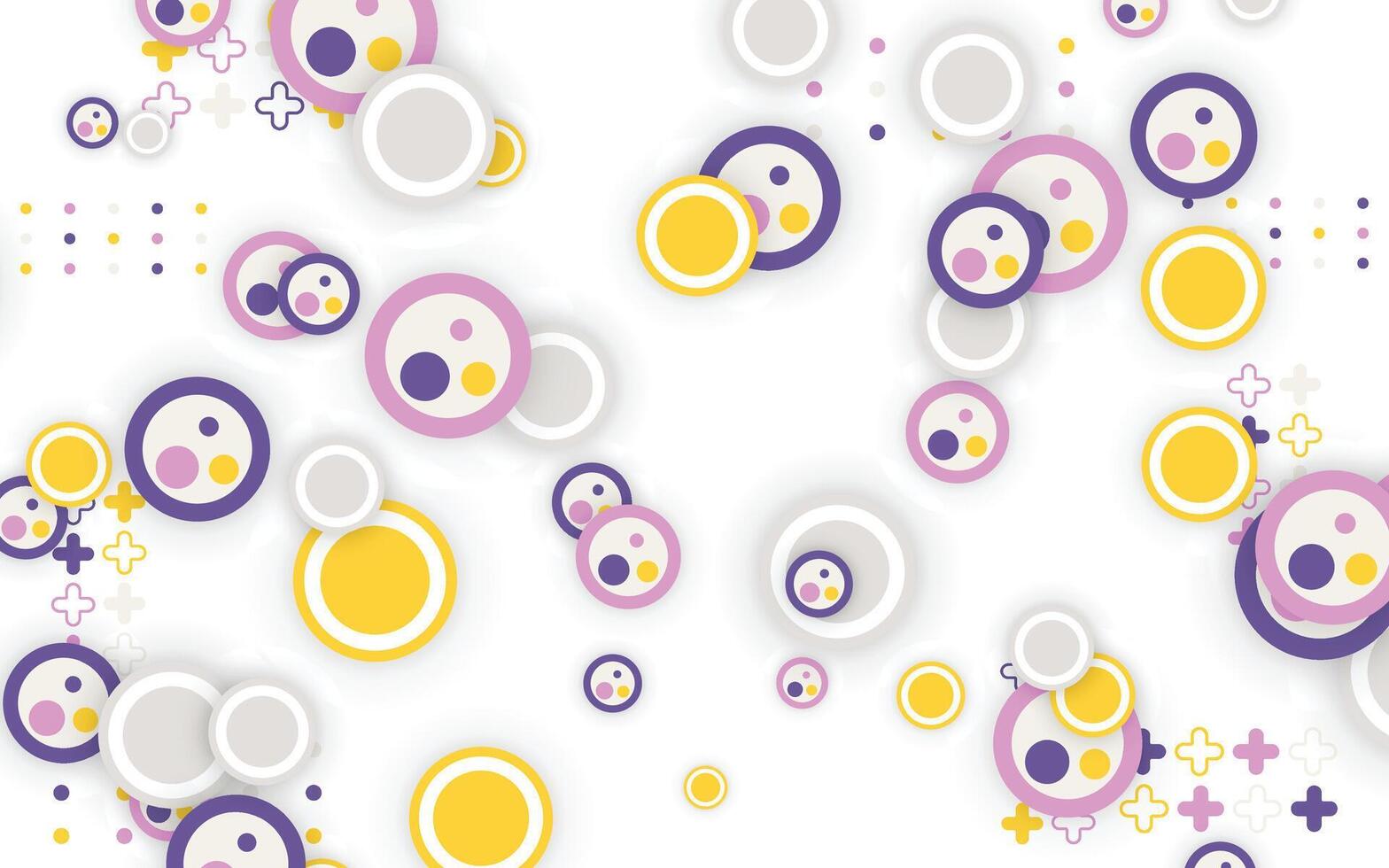 Abstract background with colorful circle pattern vector