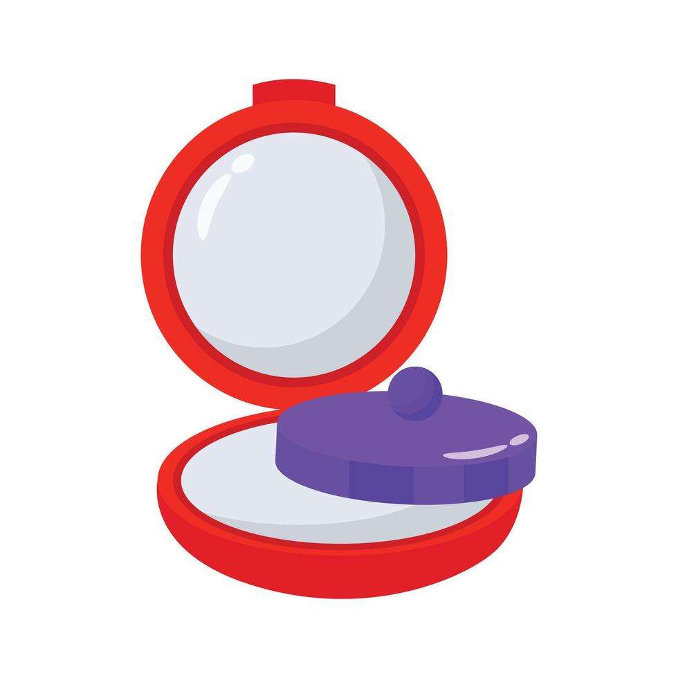 Toy makeup compact icon creatively designed in 3d style vector