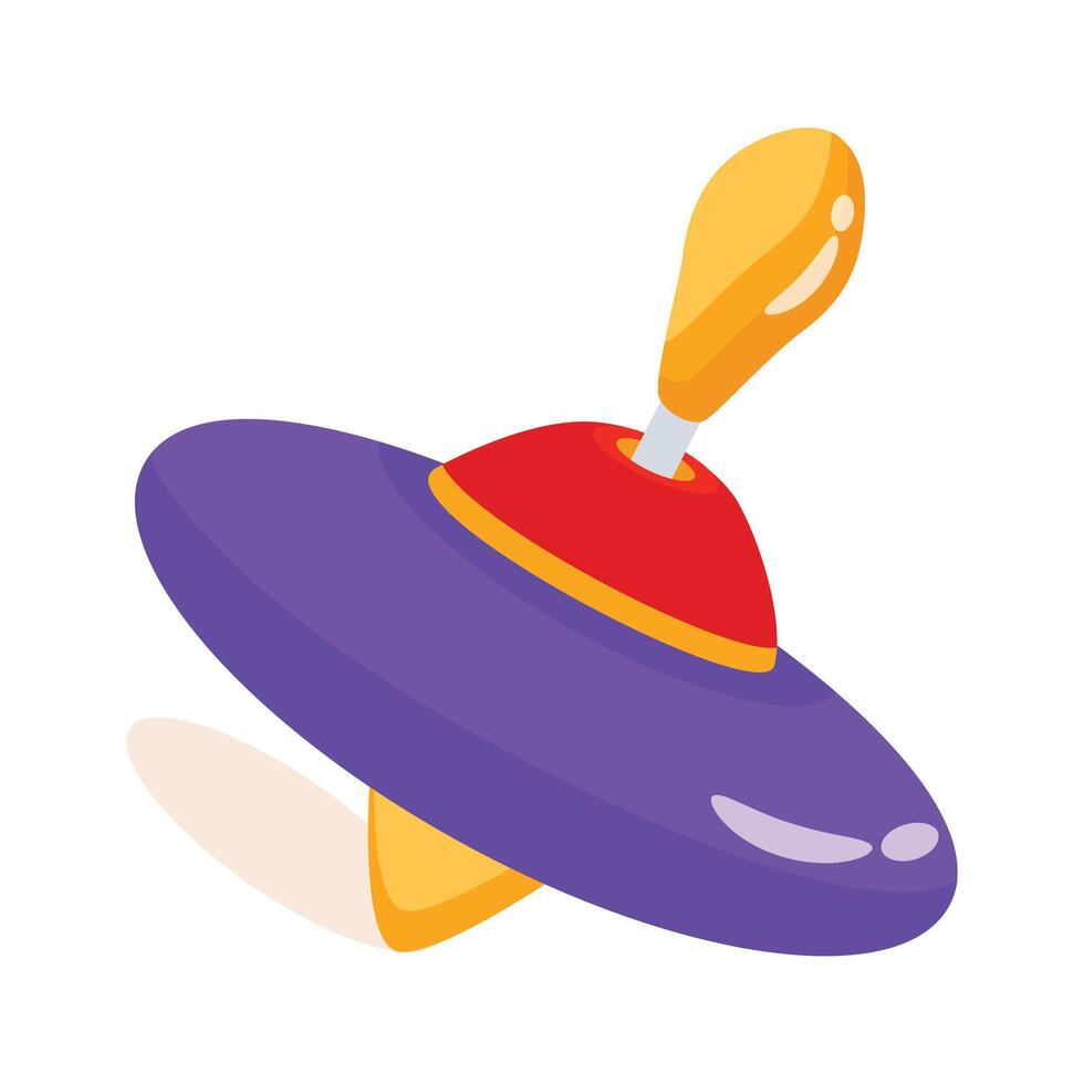Get your hands on this amazing 3d style icon of whirligig toy vector