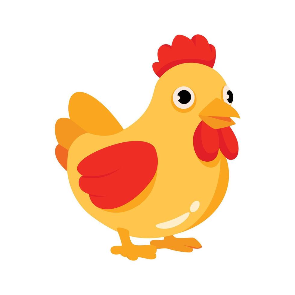 Grab this amazing 3d style icon of chicken toy vector