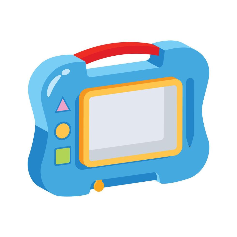 Grab this premium 3d style icon showing drawing pad vector