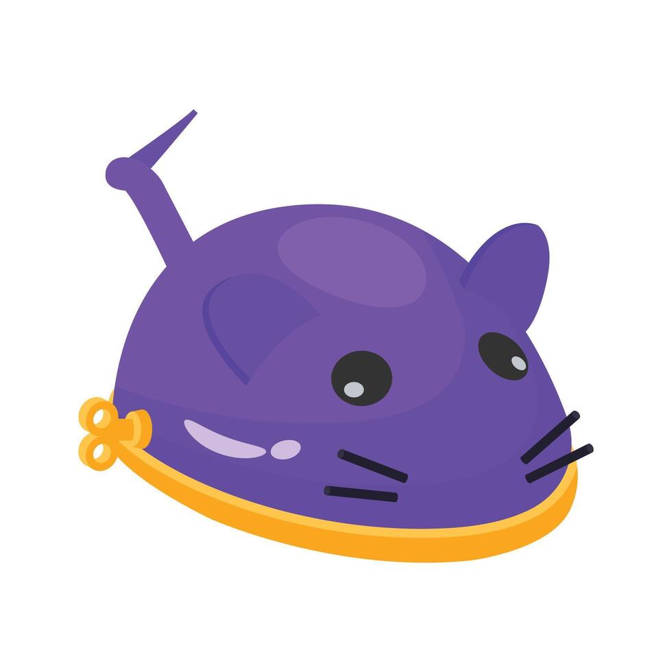 Easy to edit 3d style icon showing toy mouse vector